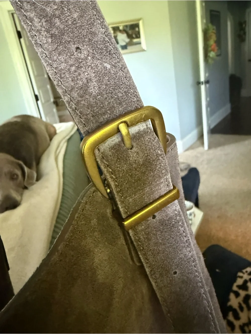 Taupe 100% leather Shoulder Bag - Classic Women's Tote
